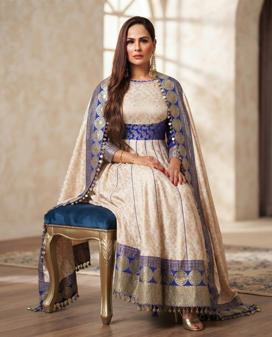 Anarkali suit.