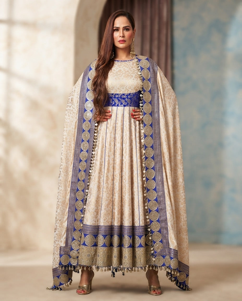 Anarkali suit.