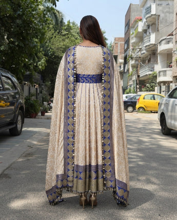 Anarkali suit.