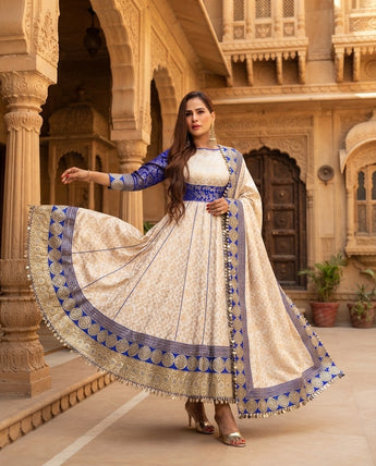 Anarkali suit.